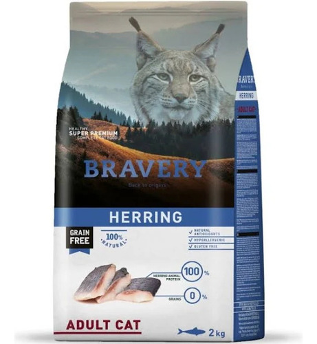 Bravery Herring Adult Cat 2 Kg L&h