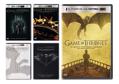 Game Of Thrones Juego Tronos Temporadas 1 2 3 4 5 Dvd