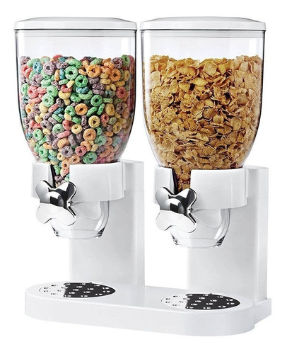 Dispenser De Cereales Cerealero Doble Alimentos En Caja