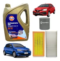 Comprar Kit 3 Filtros Toyota Etios 2016 A 2024 + Aceite Gulf 5w30