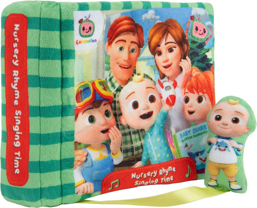 Cocomelon Nursery Ryme Singing Time Plush Libro, Con Toy De