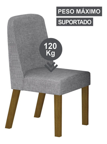 Conjunto Mesa Isis 200cm Tampo Orgânico Com Vidro Com 6 Wt