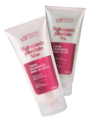 Kit Creme Para Mãos + Creme Para Pés Absoluto Colágeno 150ml