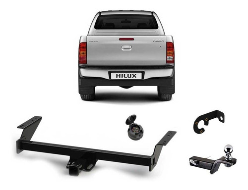 Enganche Hilux 2005-2015 Paragolpe Recto C/bocha  