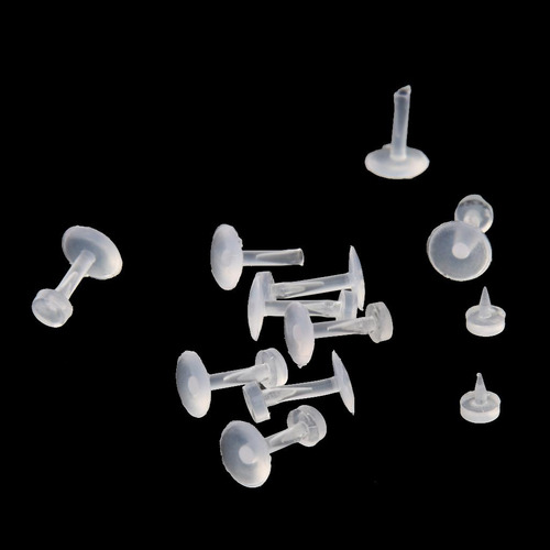 10pcs Joyería De Cuerpo De Acrílico Bares Retenedores