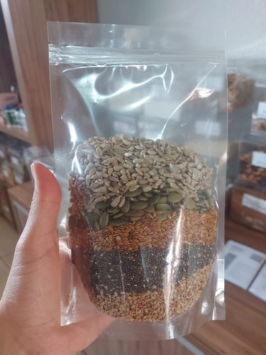 Mix De Sementes Abóbora/girassol/chia/linhaça/gergelim 250g