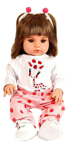 Boneca Reborn Realista Baby Alive Menina De Silicone Senta