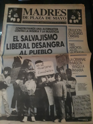 Revista Madres De Plaza De Mayo Nro 61,enero 1990.  V.luro 