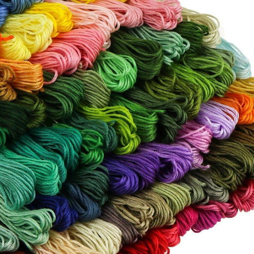Set 100 Hilos Para Bordar 100 Colores Seda