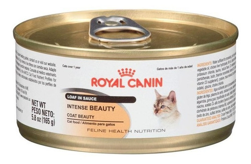 6 Latas Royal Canin Cats Intense Beauty Loaf In Sauce 165g