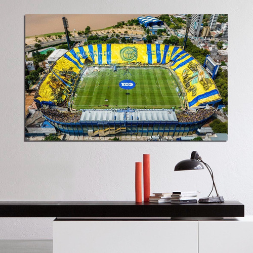 Cuadro Futbol Drone Rosario Central Bandera (80x50 Cm)