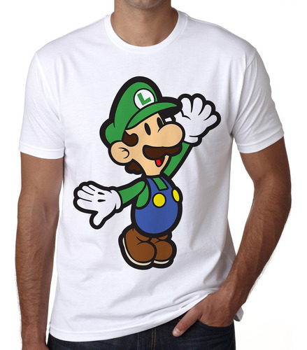 Playera Luigi Super Mario Bors Video Juegos Gamer Token