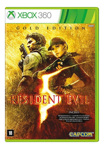 Jogo Resident Evil 5 Gold Edition - Xbox 360 - Usado