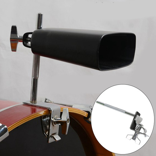 Durable Bass Drum Cowbell Holder Abrazadera Revestimiento De