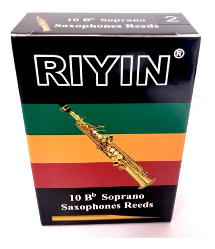 Caixa Palheta Sax Soprano 2,0 10 Unidades Riyin