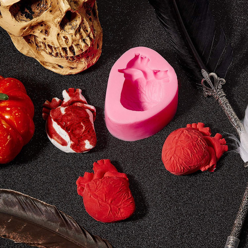 Molde De Mousse De Helado En Forma De Corazón Humano 3d, Mol