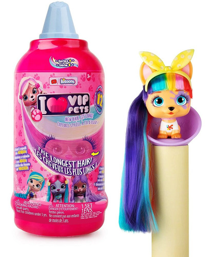 Imagen 1 de 7 de Muñeca Sorpresa Para El Pelo Serie 1 Vip Pets