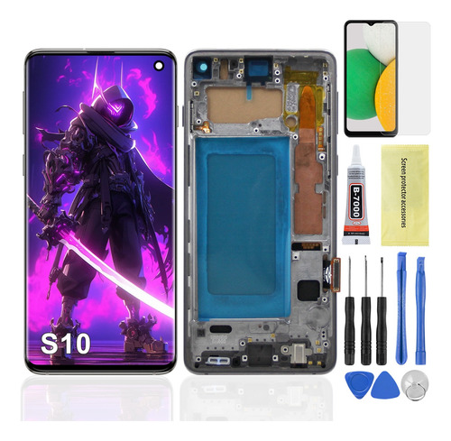 Pantalla Para Samsung S10 G973f G9730 Con Marco Incell 