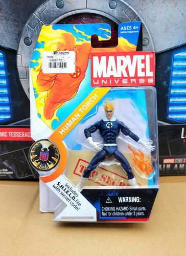 Human Torch Marvel Universe Antorcha Fantastic 4 Legends Mol (Usado)