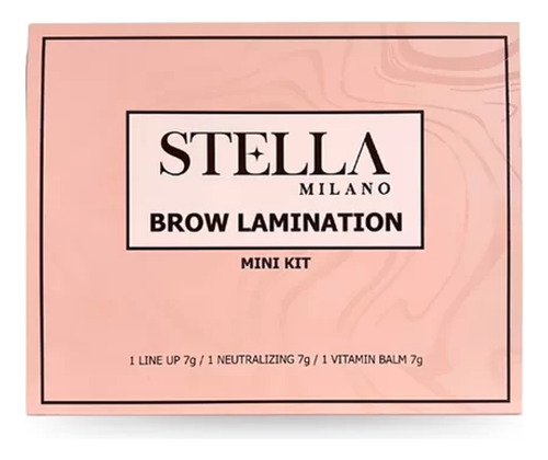 Kit Brown Lamination Lash Lifiting Stella Milano 7g