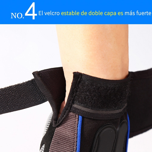 Imagen 5 de 10 de Guantes Tácticos Para Gimnasio, Pesas Unisex Azul, L