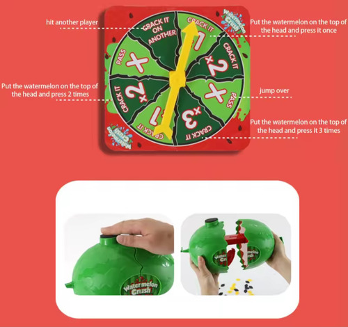 Juego De Mesa Para Fiestas Sandia Smash Golpe En La Cabeza
