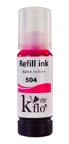 Kflo Tinta T504 Compatible Magenta 70ml Para Uso En Eps