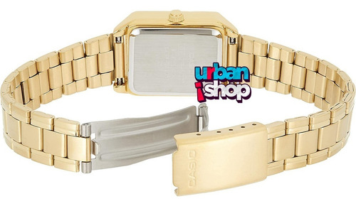 Reloj Casio Dama Ltp V007g 9b Acero Dorado Romanos