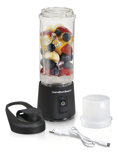 Licuadora Portátil Hamilton Beach 51180 473 Ml 27 Watts Color Negro