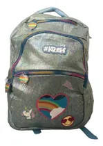 Comprar Mochila Espalda Kooshi Unicornio 17p - Sharif Express 91544 Color Plateado Diseño De La Tela Cotton
