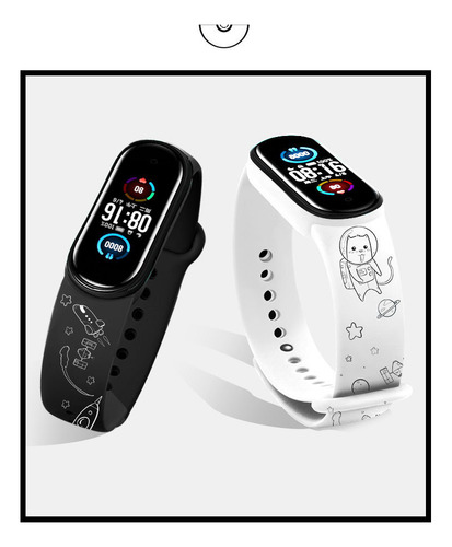 8 Piezas De Correa Para Xiaomi Series 3 4 5 6 7 Pulsera Impr