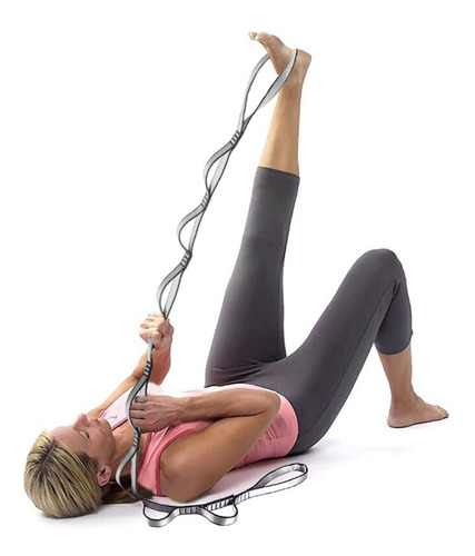 Banda De Estiramiento Yoga Y Pilates Mejora Tus Ejercicios Color Blanco