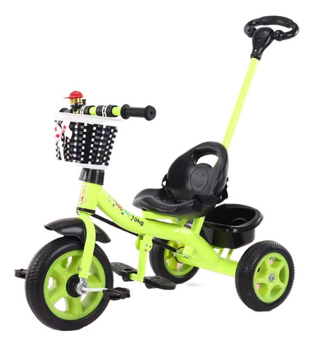 Triciclo Bicicleta Metálico Infantil 2 En 1 Con Manubrio