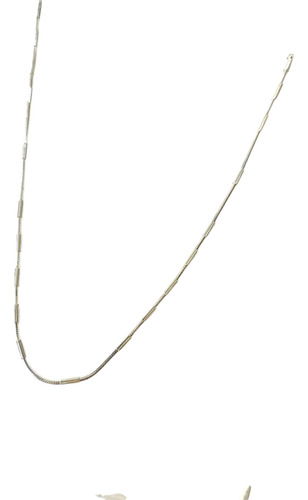 Cadena De Plata Con Mostacillas
