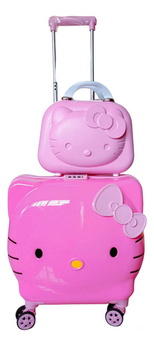 Maletin De Viaje Carry-on Hello Kitty 45cm + Neceser Regalo