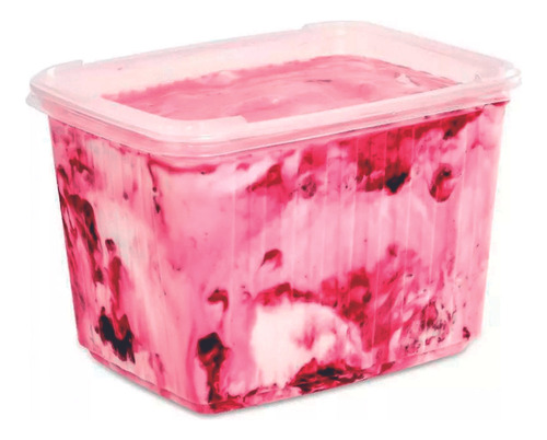 Pote Sorvete 2l C/ Tampa Freezer Transparente - 70 Unid