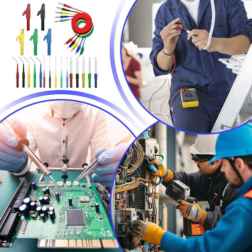 Líder De Prueba Del Multímetro Eléctrico Kit De Cables Multí