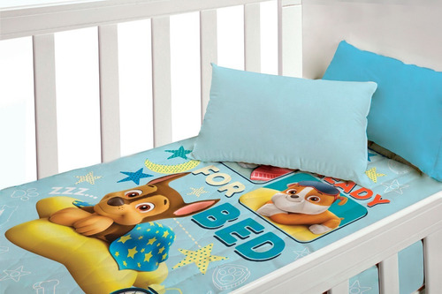 Imagen 2 de 6 de Acolchado Cuna Funcional Bebe Paw Patrol Piñata Reversible