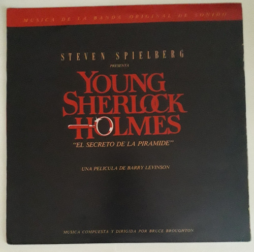 Young Sherlock Holmes. Steven Spielberg. Vinilo. Impecable 