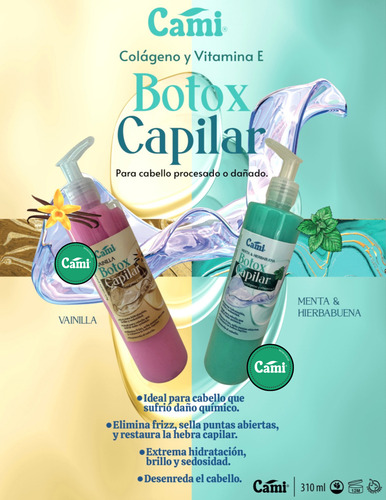 Botox Capilar Hidratación, Restauración Y Protección Térmica