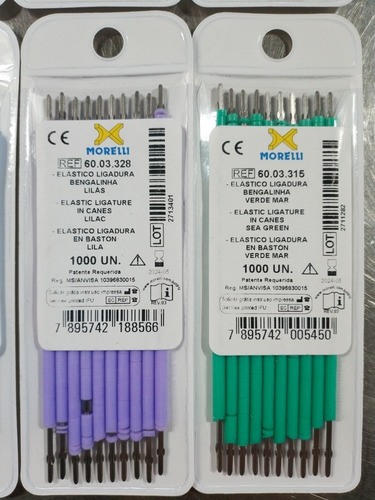 Imagen 4 de 7 de Ligadura Elástica X1000 En Bastón Ortodoncia Brackets