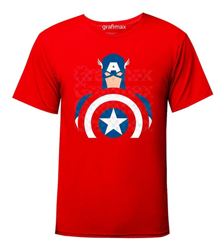 Poleras Capitan America First Avenger Hombre/niño Grafimax 