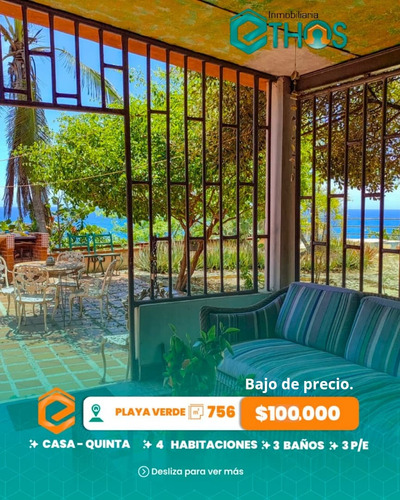 Casa Quinta Con Anexo Tipo Rústico Colonial En Playa Grande