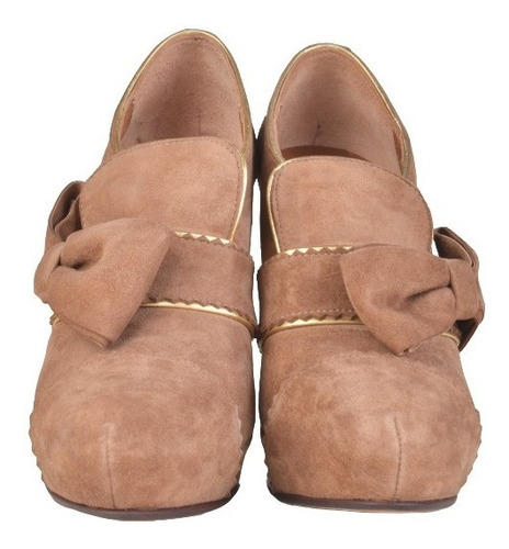 Imagen 4 de 6 de Zapatos Sandalias De Gamuza De Mujer - Magdalena - Ferraro