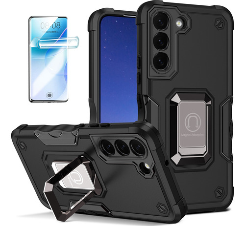 Funda Magnético Anillo Con Uso Rudo Para Samsung +mica