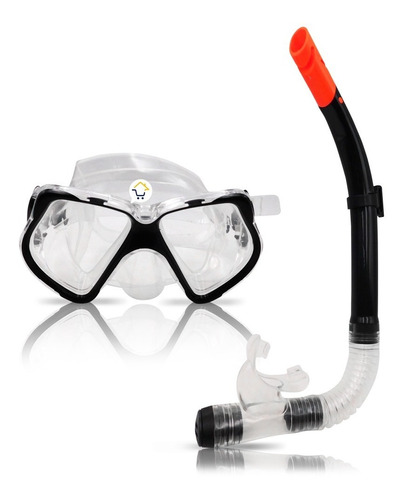 Kit Careta + Snorkel Para Buceo Piscina Playa 