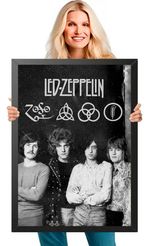 Quadro Decorativo Banda Led Zeppelin Poster A1 | Parcelamento sem