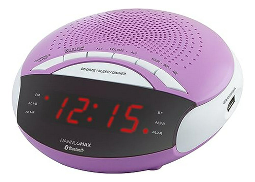 Radio Reloj Despertador  Led Bluetooth Con Usb.