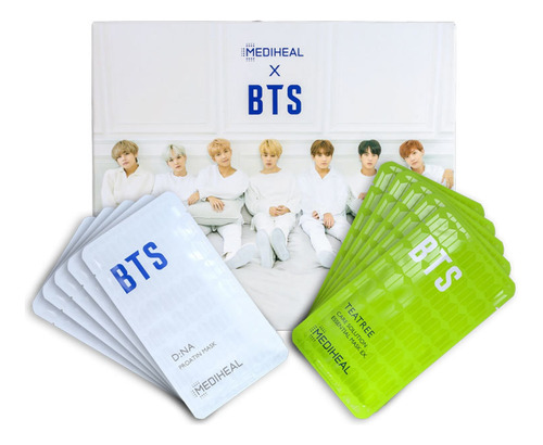 Kit Mediheal X Bts Moisturizing Set (10 Produtos+cards) Blz