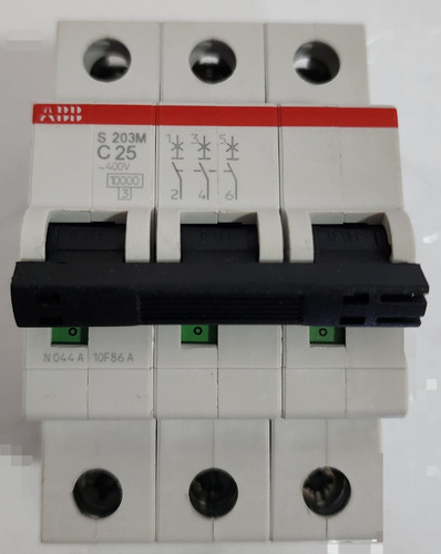 Interruptor Automatico 3p 25a Curva C 15ka 2cds273001r0254